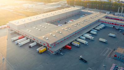Luchtfoto logistiek