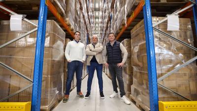 Florent Claassen met zoons Huub en Bram