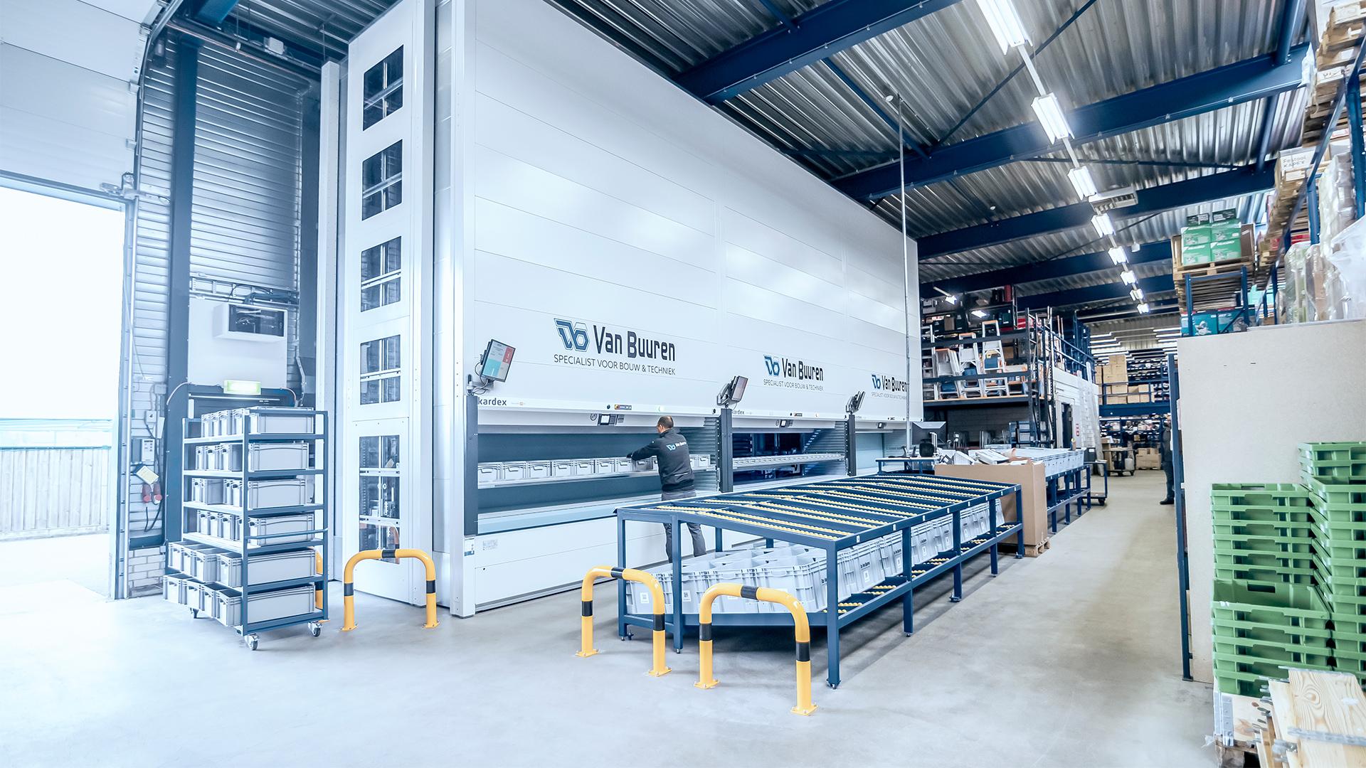 Kardex systeem bij groothandel Van Buuren