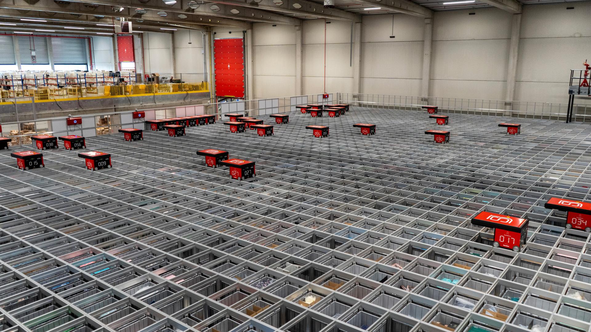 Bleckmann Autostore outbound grid