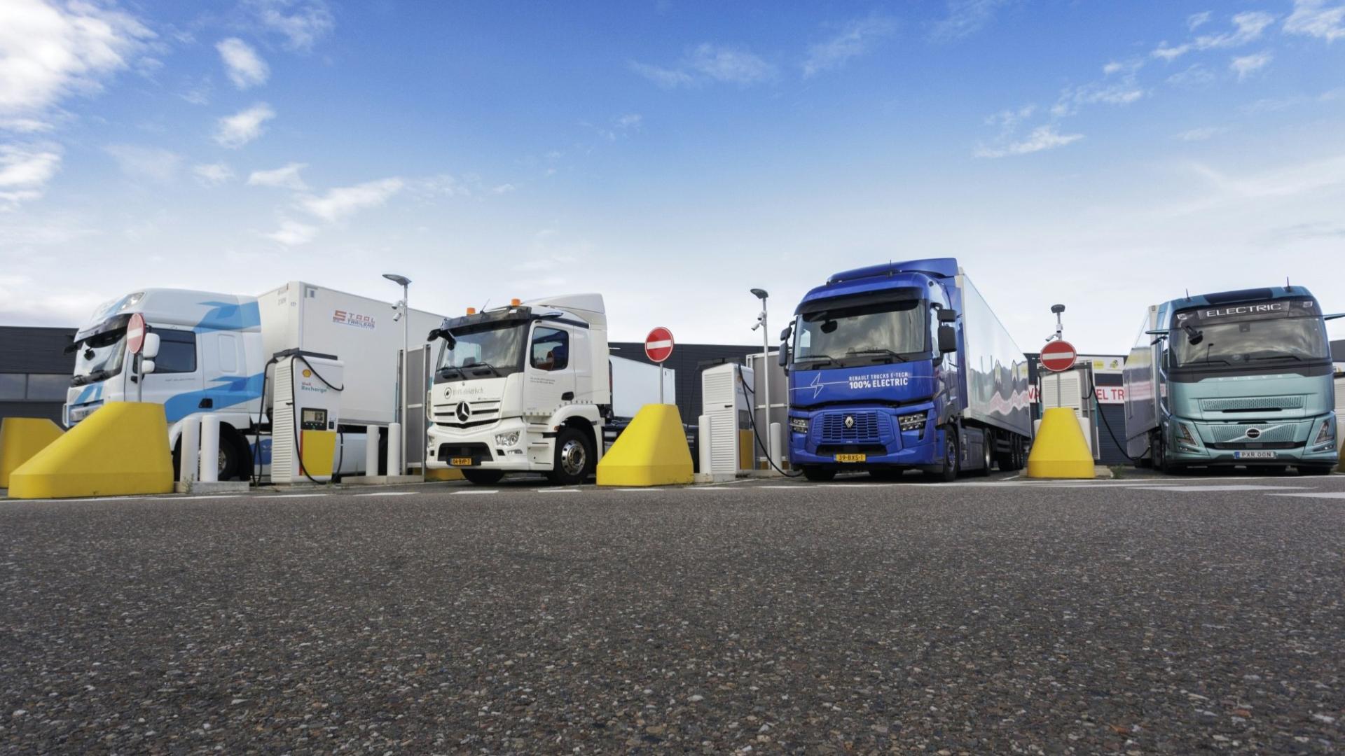 Opladen elektrische trucks