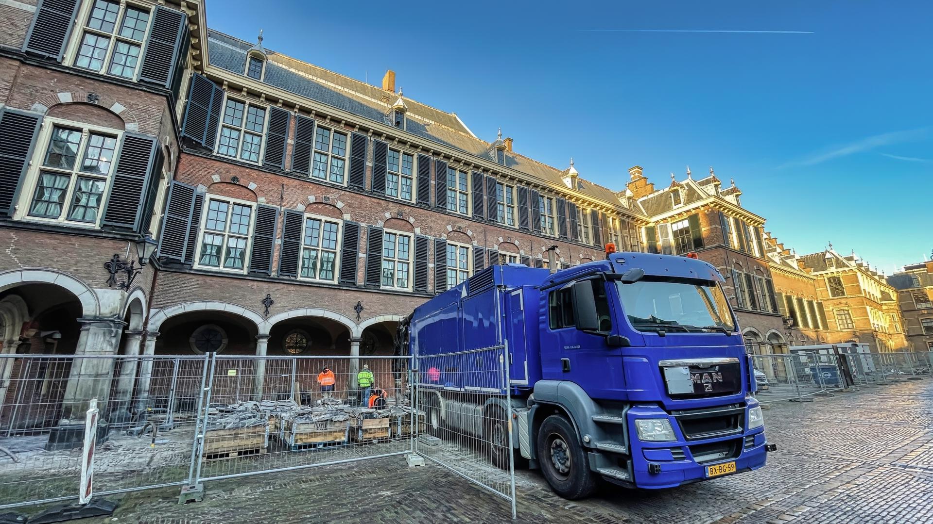 Vrachtwagen bouwplaats