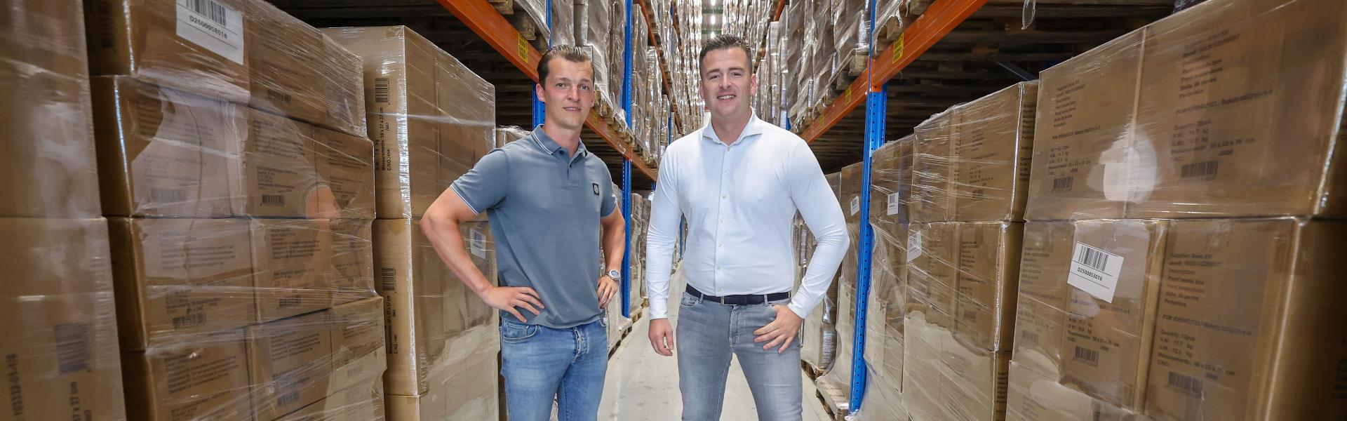 Huib Claassen en warehousemanager Martijn Thomas - Claassen Logistics Tilburg