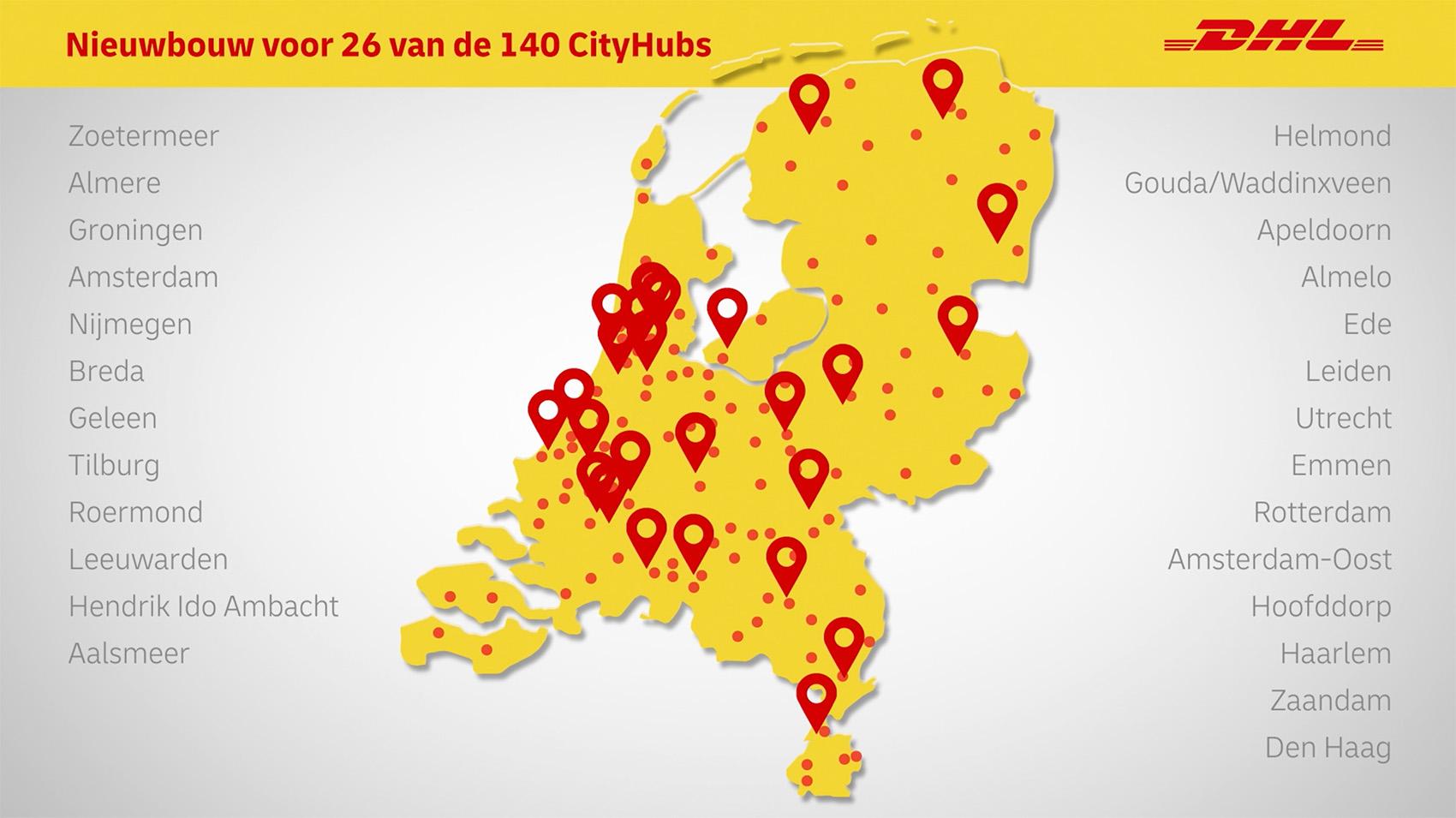  Kaartje DHL Cityhubs 