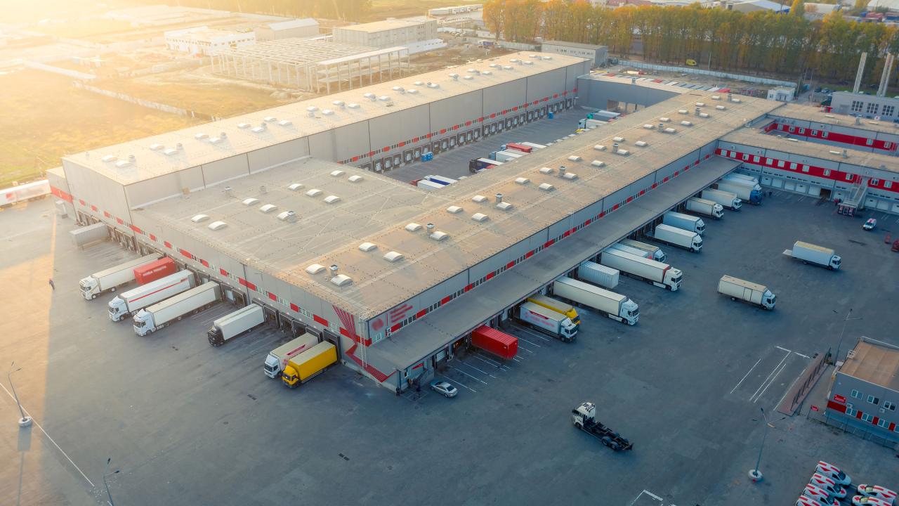 Luchtfoto logistiek